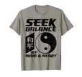 Yin Yang Seek Balance Mind Heart T-Shirt - Custom Art Print Unisex - T-Shirt, Sweatshirt, Hoodie
