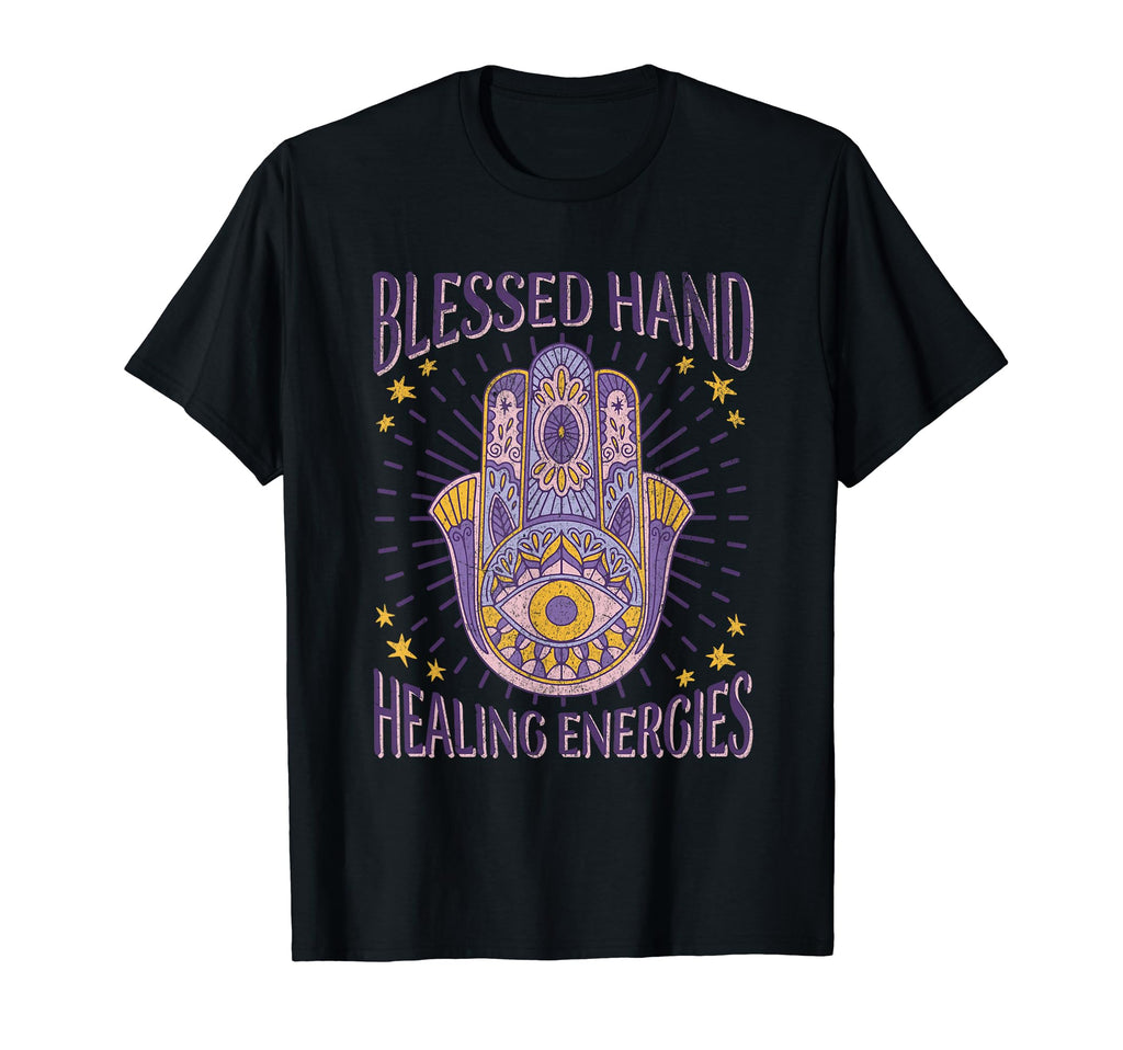 Healing Blessed Hand Energies Crystals T-Shirt - Unique Graphic Unisex - T-Shirt, Sweatshirt, Hoodie