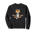 Meditation Leopard Yoga Pose Sweatshirt - Unique Graphic for Adults - T-Shirt, Sweatshirt, Hoodie
