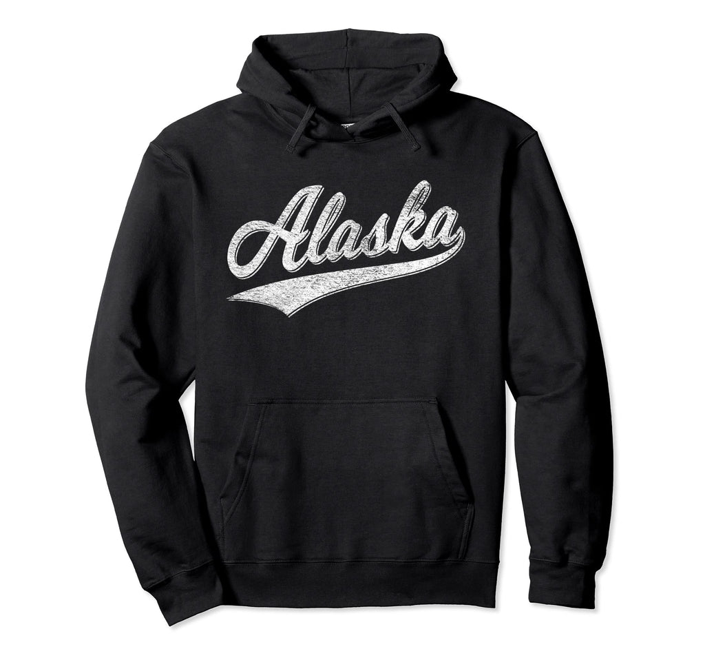 Alaska Script Baseball Sports Jersey Hoodie - Novelty Apparel Men Women - T-Shirt, Sweatshirt, Hoodie