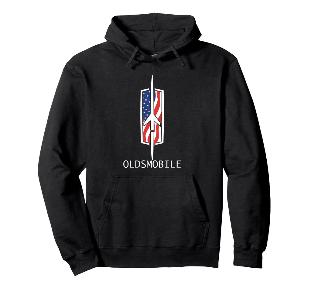 Oldsmobile Car Show Rocket Logo Hoodie - Minimalist Print Men Women - T-Shirt, Sweatshirt, Hoodie
