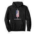 Oldsmobile Car Show Rocket Logo Hoodie - Minimalist Print Men Women - T-Shirt, Sweatshirt, Hoodie