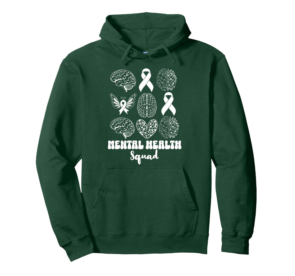 Mental Health Squad Brain Illness Hoodie - Fun Novelty Design Unisex - T-Shirt, Sweatshirt, Hoodie