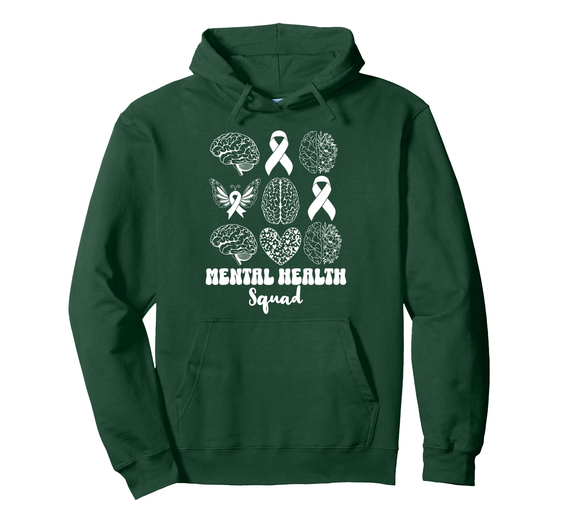 Mental Health Squad Brain Illness Hoodie - Fun Novelty Design Unisex - T-Shirt, Sweatshirt, Hoodie