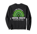 I Wear Green Mental Health Awareness Sweatshirt - Minimalist Print Unisex - T-Shirt, Sweatshirt, Hoodie
