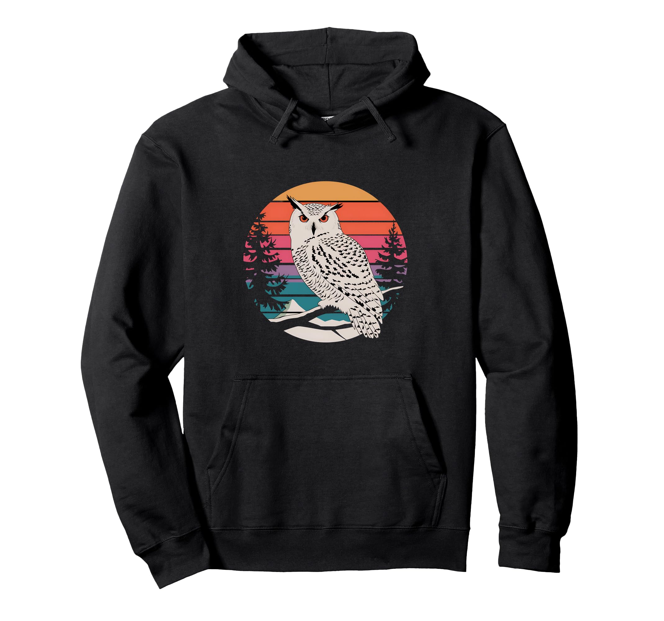 Owl Sunset Wildlife Hoodie - Streetwear Style Men Women - T-Shirt, Sweatshirt, Hoodie