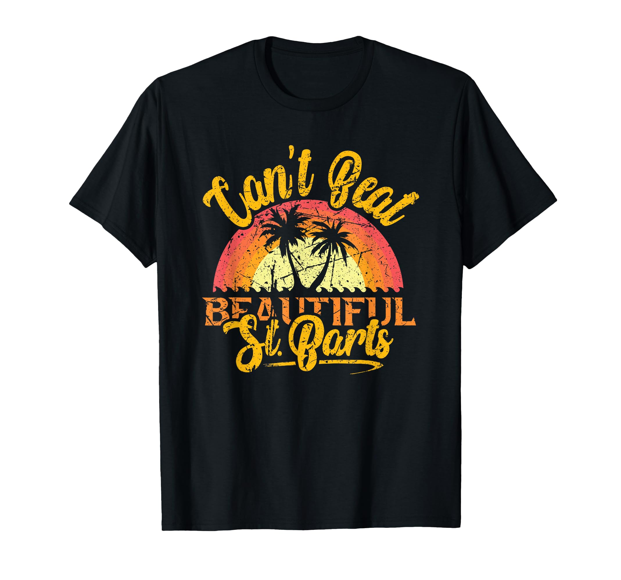 Beautiful St Barts Sunset Caribbean T-Shirt - Minimalist Print Men Women - T-Shirt, Sweatshirt, Hoodie