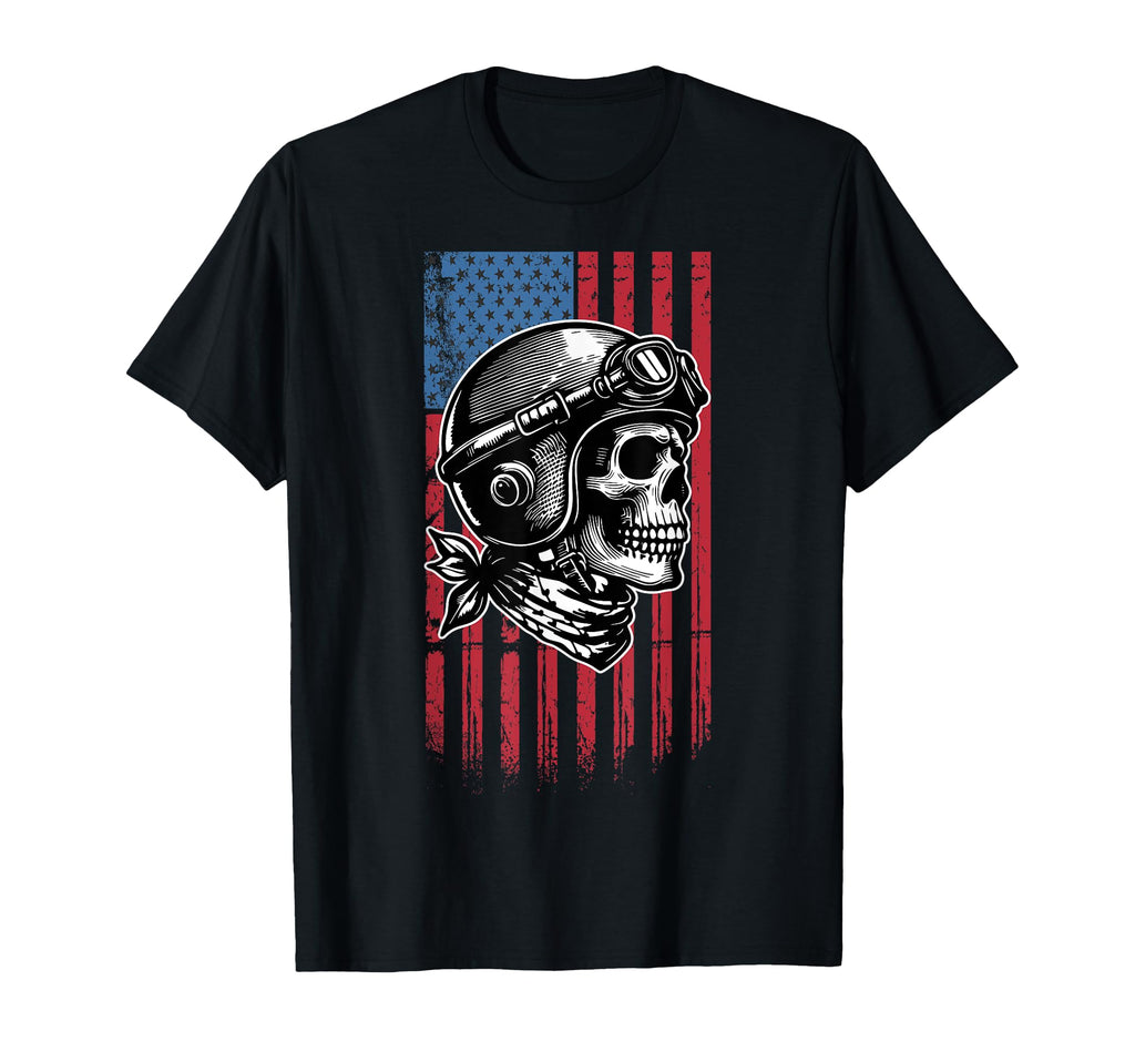 Us American Flag Live To Ride T-Shirt - Fun Novelty Design Unisex - T-Shirt, Sweatshirt, Hoodie