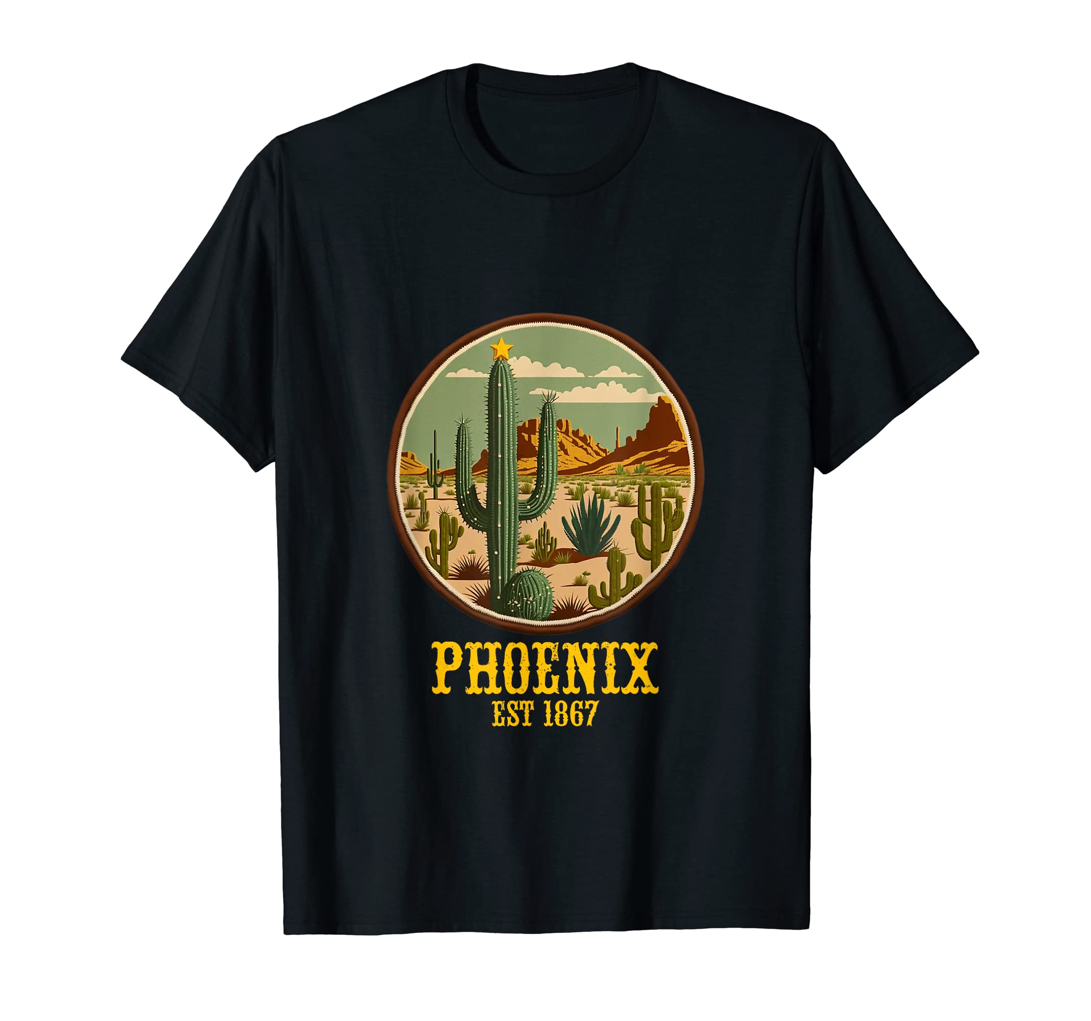 Phoenix Arizona Western Cactus T-Shirt - Streetwear Style for Adults - T-Shirt, Sweatshirt, Hoodie