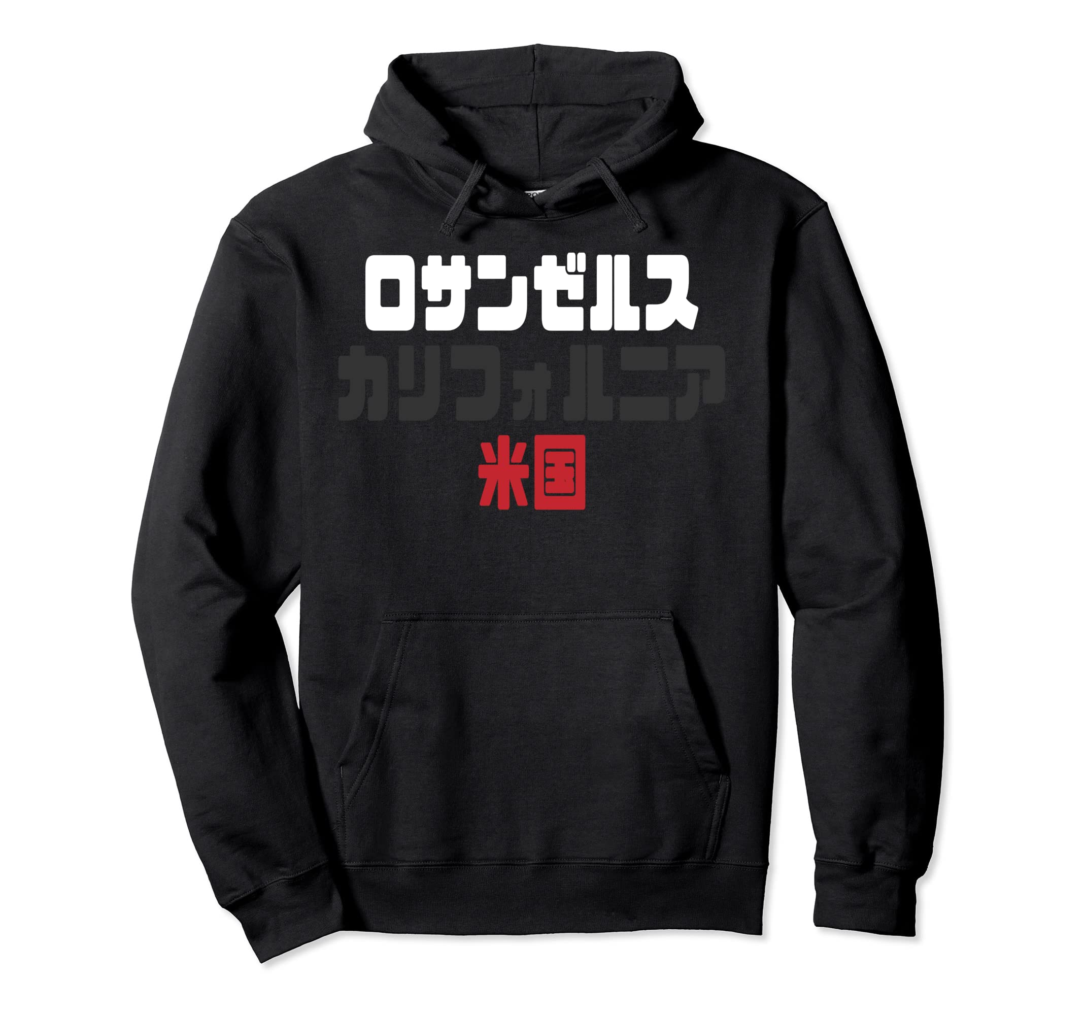 Los Angeles California Usa Japanese Hoodie - Aesthetic Graphic for Adults - T-Shirt, Sweatshirt, Hoodie