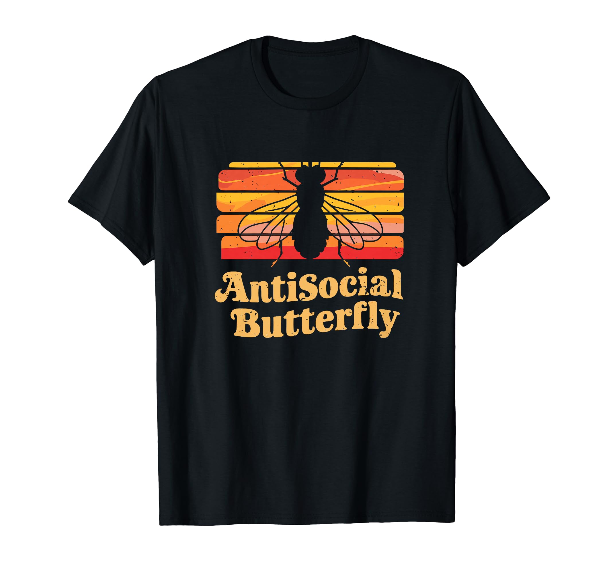 Antisocial Butterfly Housefly Introvert T-Shirt - Streetwear Style Unisex - T-Shirt, Sweatshirt, Hoodie
