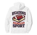 Mens Reading Is My Favorite Sport Hoodie - Casual Everyday Wear Men Women - T-Shirt, Sweatshirt, Hoodie