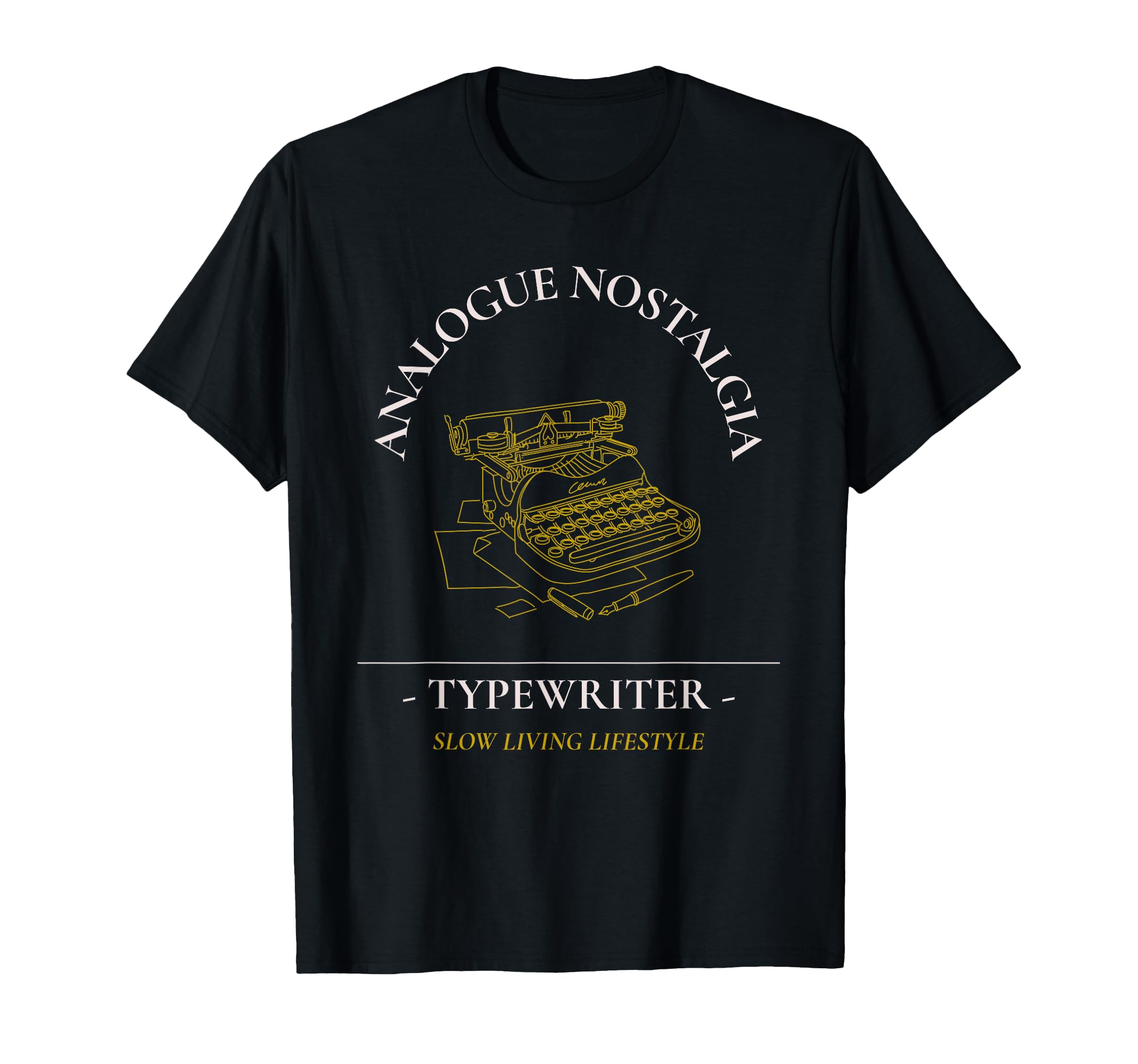 Analogue Nostalgia Typewriter T-Shirt - Custom Art Print Men Women - T-Shirt, Sweatshirt, Hoodie