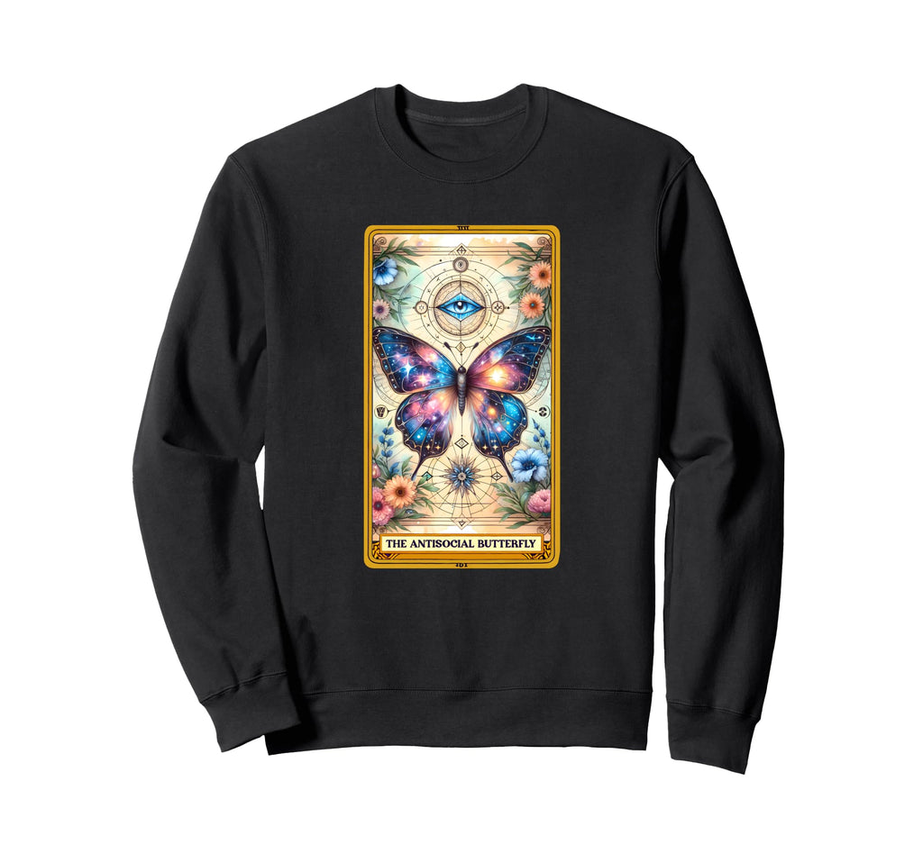 Sarcastic Tarot Antisocial Sweatshirt - Aesthetic Graphic for Adults - T-Shirt, Sweatshirt, Hoodie