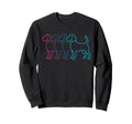 Beagle Silhouette Synthwave Sweatshirt - Novelty Apparel Men Women - T-Shirt, Sweatshirt, Hoodie