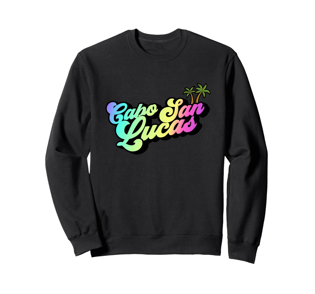 Cabo San Lucas Mexico Typography 70S Sweatshirt - Graphic Print for Adults - T-Shirt, Sweatshirt, Hoodie