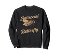 Antisocial Butterfly Housefly Sweatshirt - Trendy Graphic for Adults - T-Shirt, Sweatshirt, Hoodie