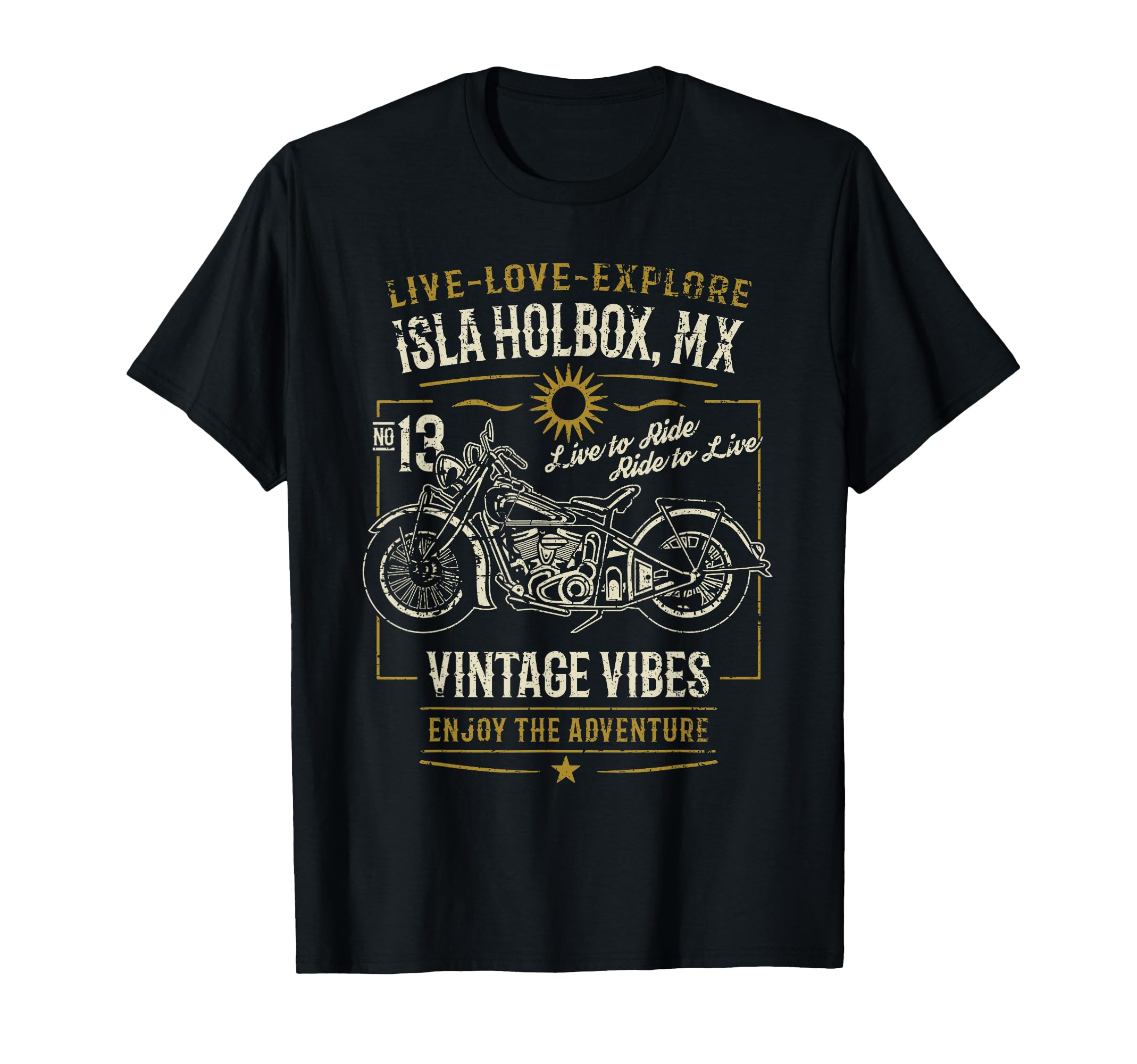 Isla Holbox Mx Mexico Distressed T-Shirt - Streetwear Style Men Women - T-Shirt, Sweatshirt, Hoodie