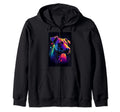 80S Chillwave Hunde Synthwave T-Shirt - Aesthetic Graphic for Adults - T-Shirt, Sweatshirt, Hoodie