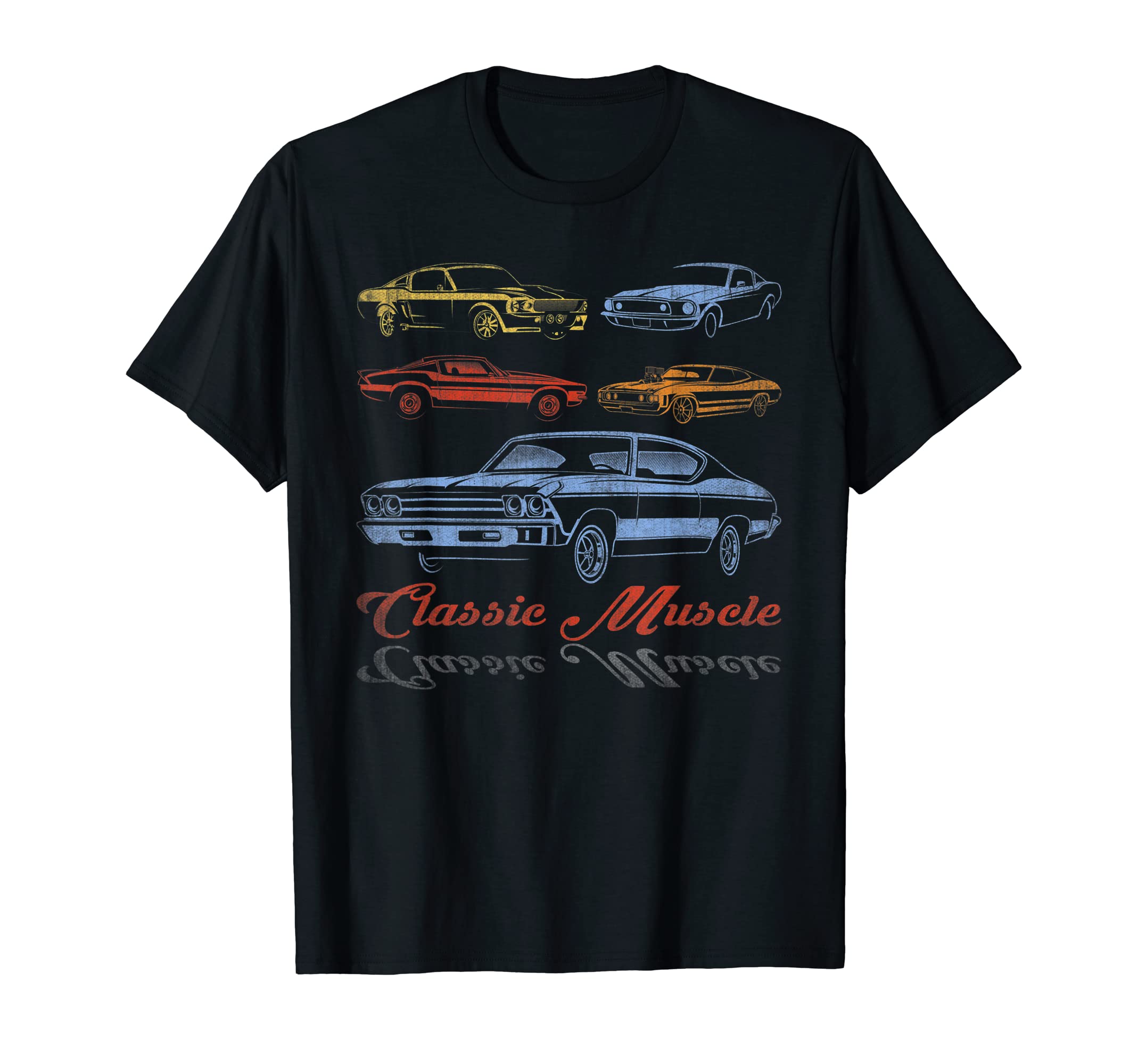 American Car Iron Muscle Vehicle T-Shirt - Aesthetic Graphic Men Women - T-Shirt, Sweatshirt, Hoodie