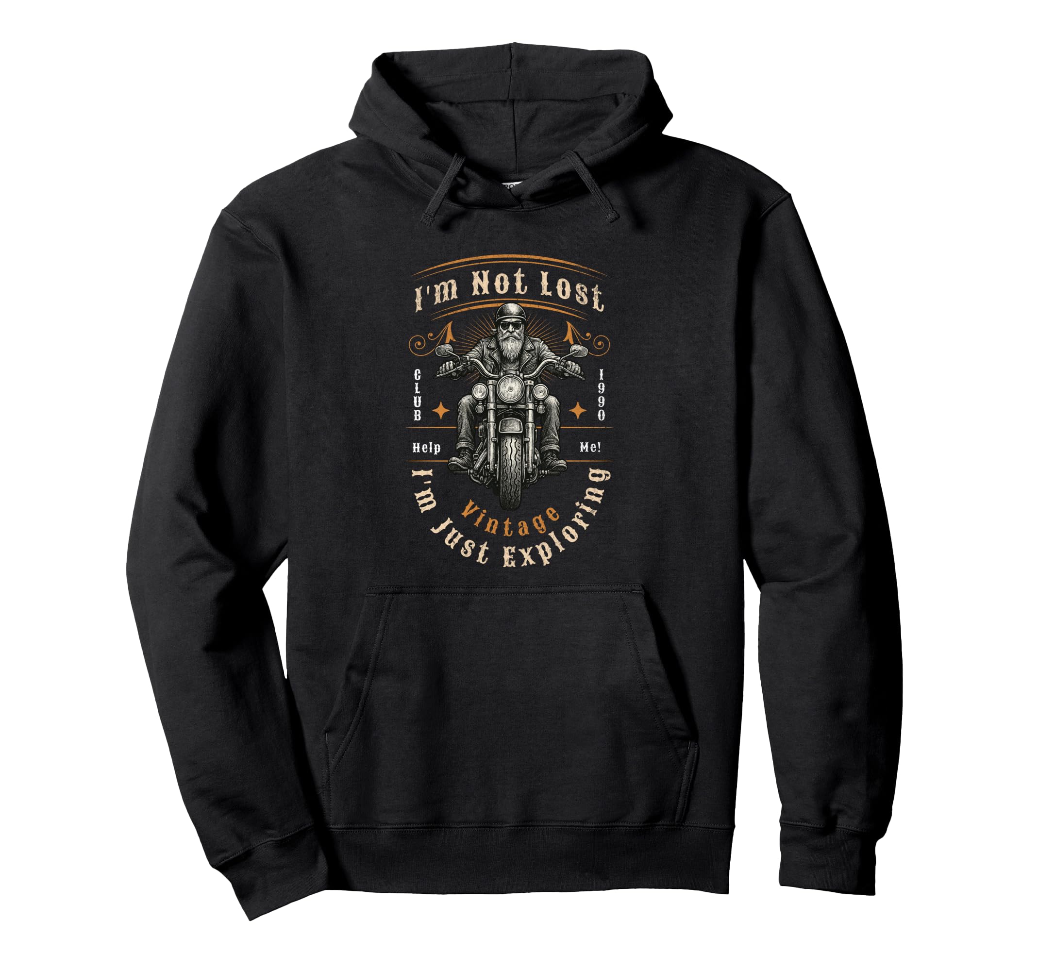 American Biker Hoodie - Trendy Graphic for Adults - T-Shirt, Sweatshirt, Hoodie