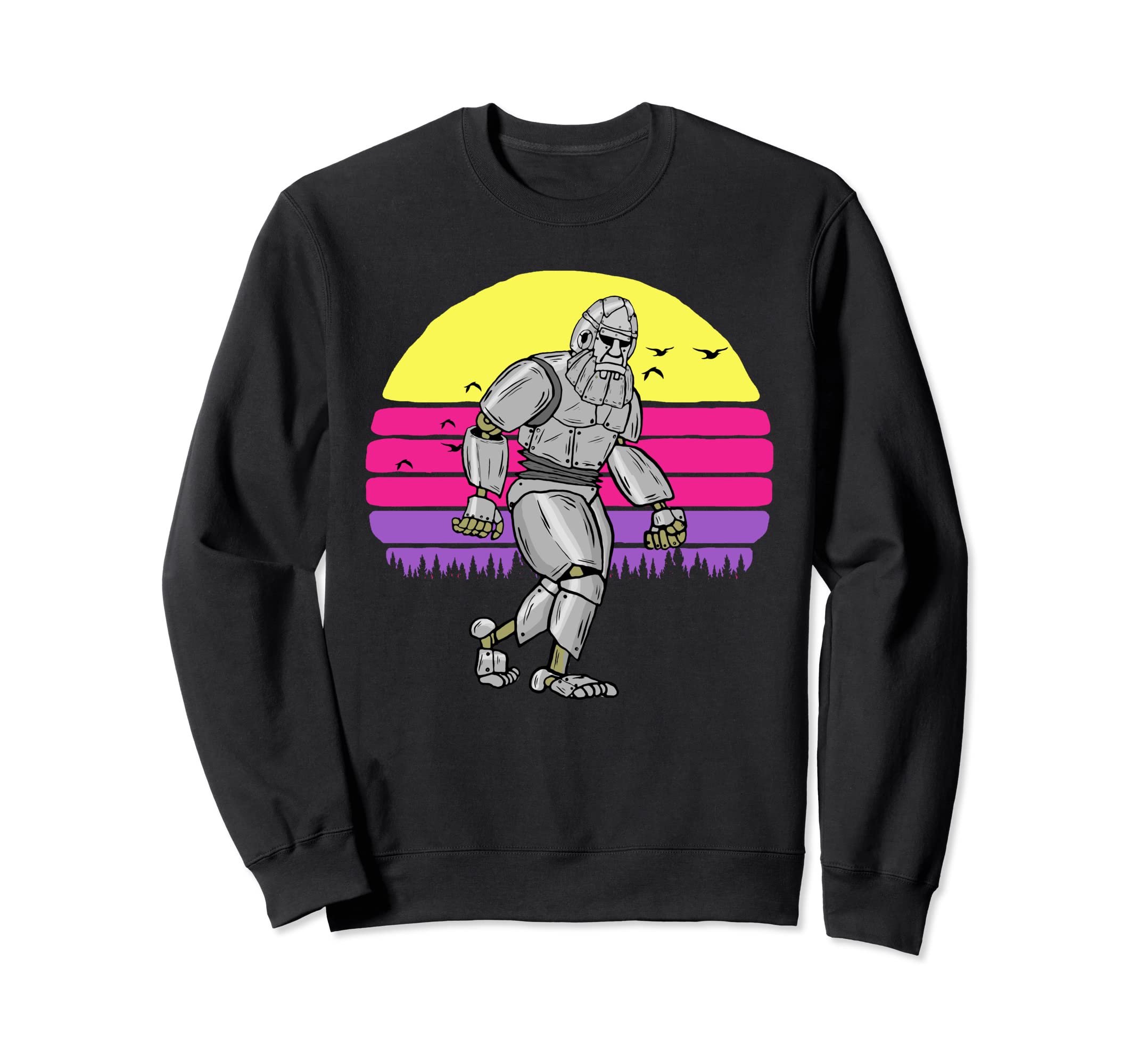 Robot Bigfoot Funny Sasquatch Sweatshirt - Casual Everyday Wear for Adults - T-Shirt, Sweatshirt, Hoodie
