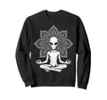 Alien Meditation Spiritual Mandala Sweatshirt - Fun Novelty Design Unisex - T-Shirt, Sweatshirt, Hoodie