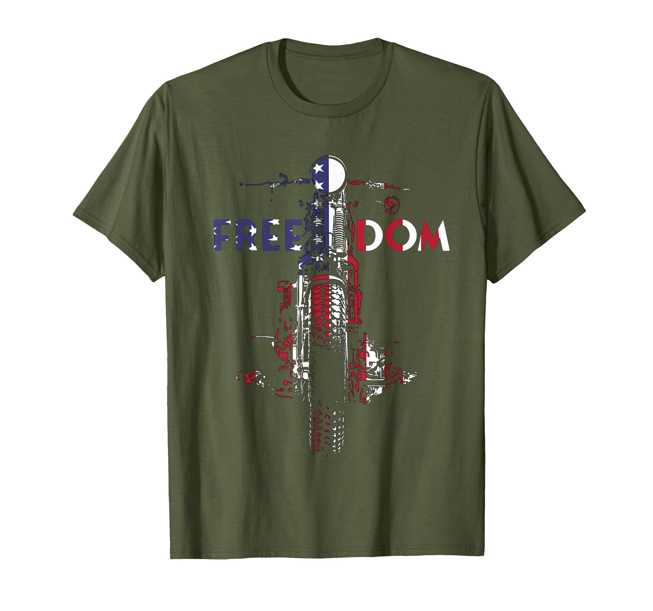 Freedom Usa Flag Springer Bobber Hd T-Shirt - Minimalist Print Unisex - T-Shirt, Sweatshirt, Hoodie