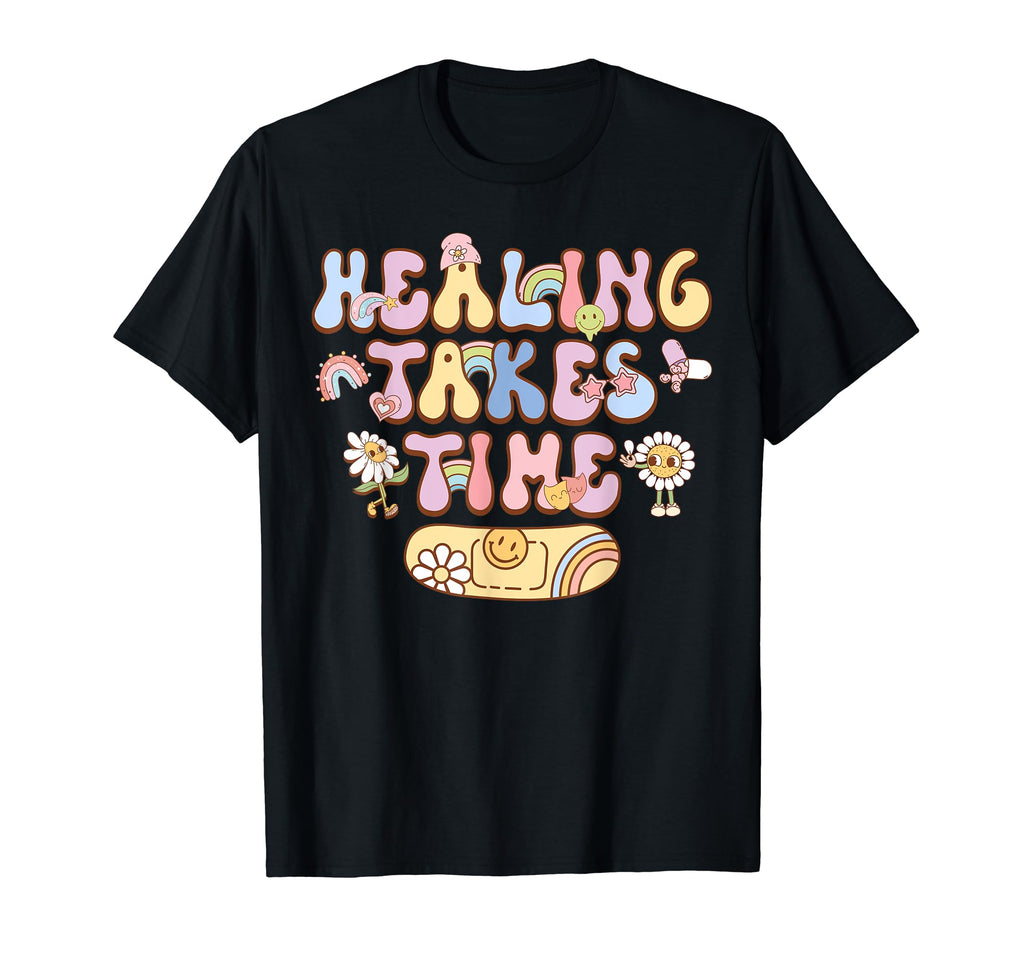 Healing Takes Time Mental Health T-Shirt - Custom Art Print Men Women - T-Shirt, Sweatshirt, Hoodie
