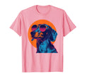 Dachshund Dog Vaporwave Synthwave 70S T-Shirt - Novelty Apparel Men Women - T-Shirt, Sweatshirt, Hoodie