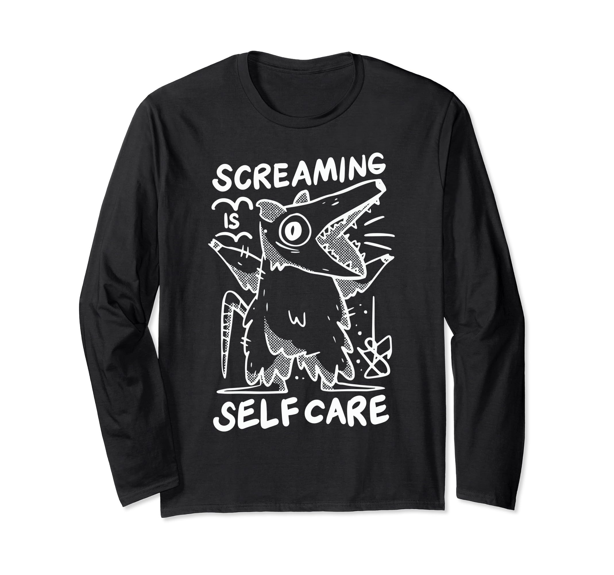 Opossum Therapeutic Screaming Sweatshirt - Fun Novelty Design Unisex - T-Shirt, Sweatshirt, Hoodie