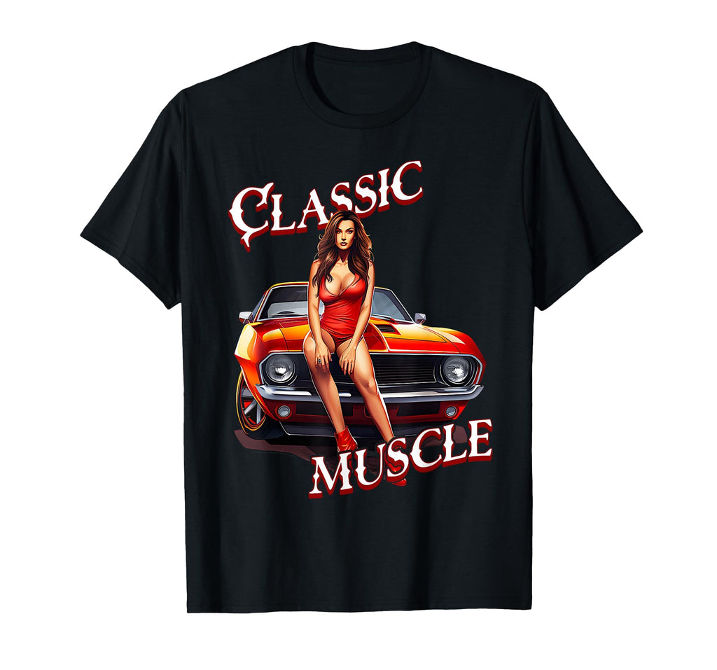 Muscle Funny Muscle Car T-Shirt - Trendy Graphic Unisex - T-Shirt, Sweatshirt, Hoodie