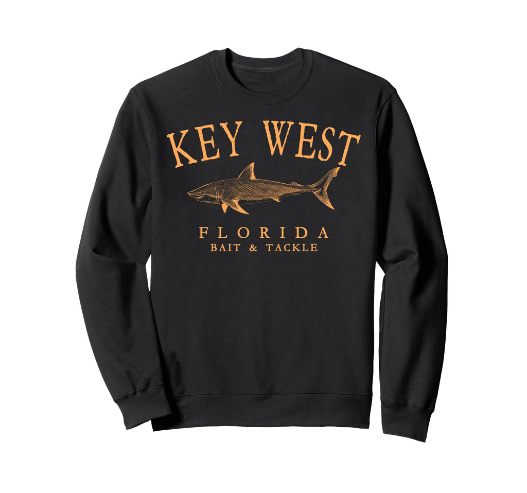 Key West Florida Shark Arched Sweatshirt - Trendy Graphic for Adults - T-Shirt, Sweatshirt, Hoodie