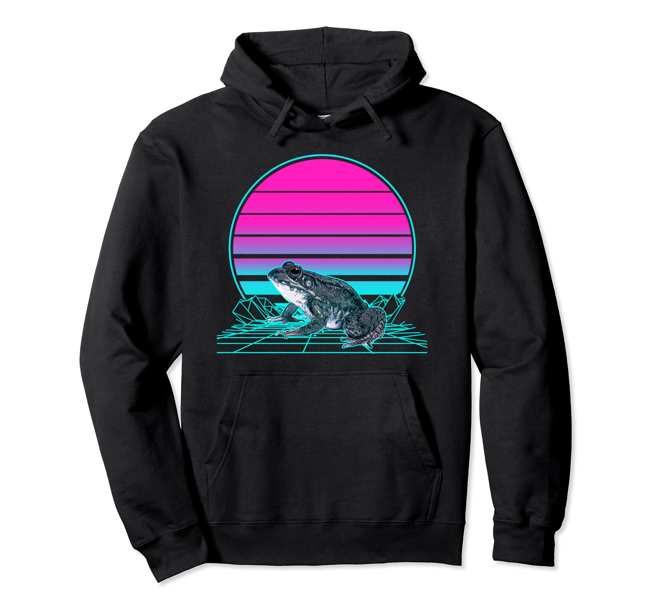 Sunset Frog Hoodie - Novelty Apparel Unisex - T-Shirt, Sweatshirt, Hoodie
