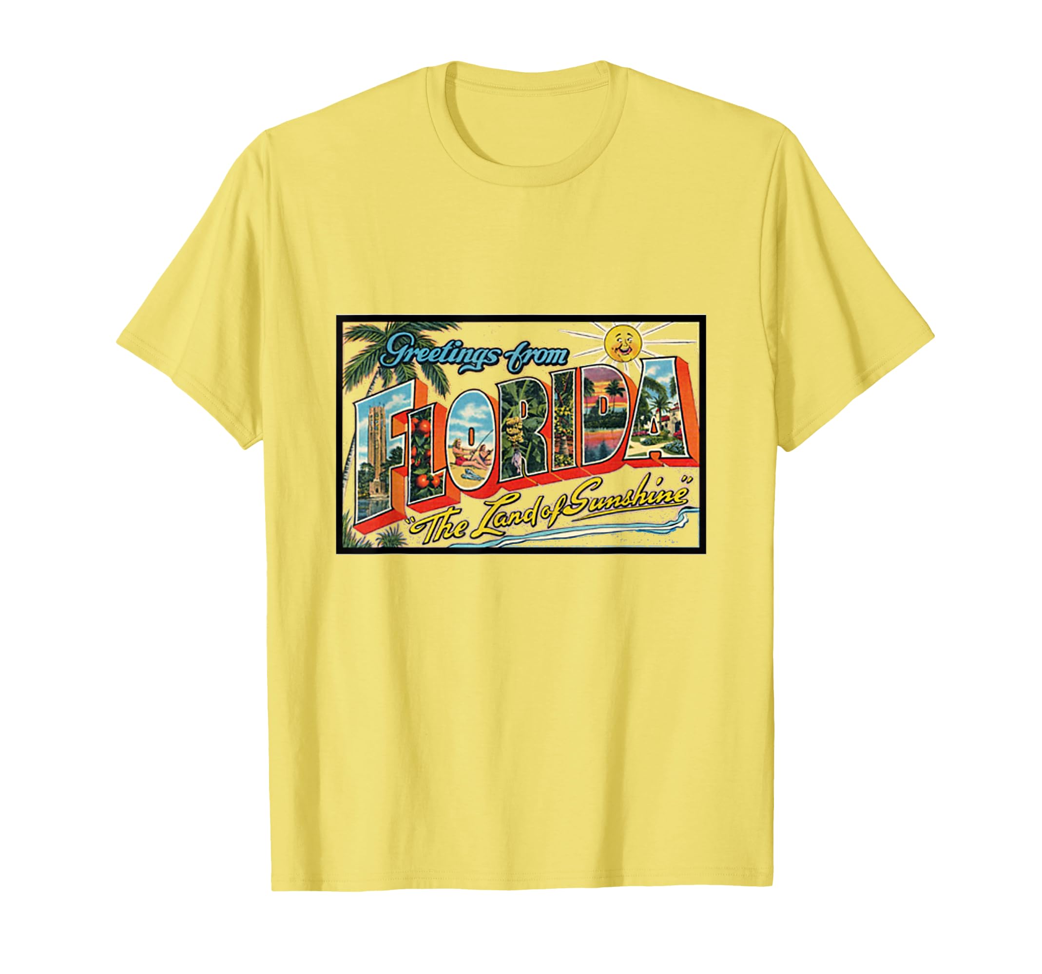 Greetings From Florida Postcard Souvenir Sweatshirt - Trendy Graphic Unisex - T-Shirt, Sweatshirt, Hoodie