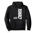 1980 Bold Typography Hoodie - Minimalist Print for Adults - T-Shirt, Sweatshirt, Hoodie