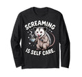 Opossum Therapeutic Screaming T-Shirt - Aesthetic Graphic for Adults - T-Shirt, Sweatshirt, Hoodie