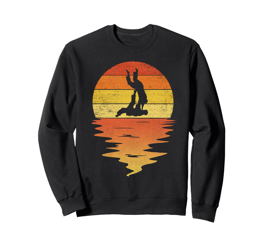 Jiu Jitsu Sunset 70S Jiu Jitsu Sweatshirt - Custom Art Print for Adults - T-Shirt, Sweatshirt, Hoodie