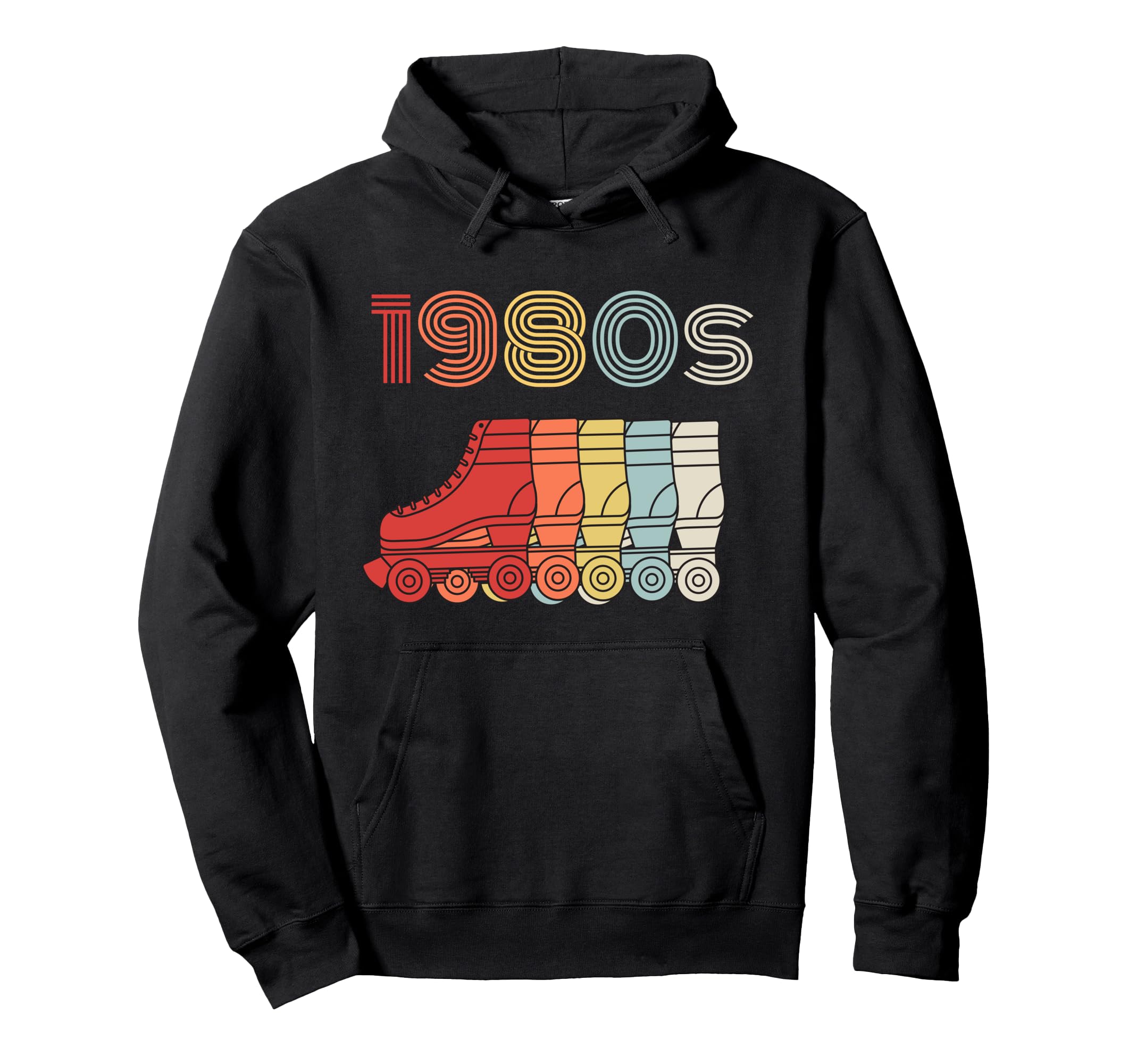 1980S Roller Skates 80S Disco Skates Hoodie - Minimalist Print for Adults - T-Shirt, Sweatshirt, Hoodie