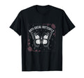 Gothic Antisocial Butterfly T-Shirt - Aesthetic Graphic for Adults - T-Shirt, Sweatshirt, Hoodie