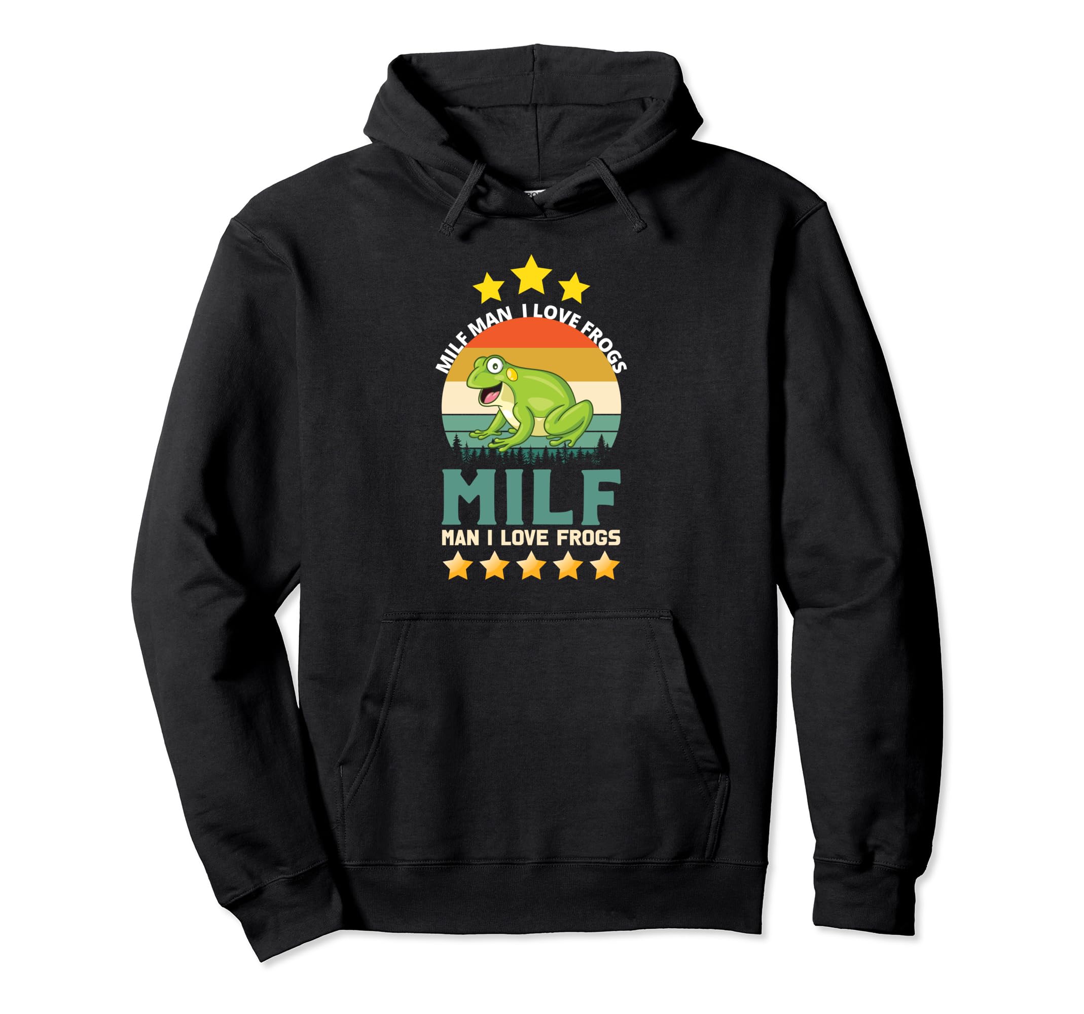 I Love Frogs Milf Sunset Hoodie - Minimalist Print Unisex - T-Shirt, Sweatshirt, Hoodie