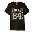 1984 Birthday 84 Born 1984 Typography T-Shirt - Unique Graphic Unisex - T-Shirt, Sweatshirt, Hoodie