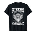 Bikers Dont Go Grey We Turn Chrome T-Shirt - Unique Graphic Unisex - T-Shirt, Sweatshirt, Hoodie