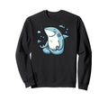 Meditation Shark Yoga Pose Relaxing Sweatshirt - Trendy Graphic Unisex - T-Shirt, Sweatshirt, Hoodie