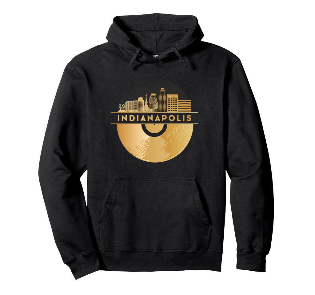 Vinyl Record Player Disco Music Hoodie - Fun Novelty Design Men Women - T-Shirt, Sweatshirt, Hoodie