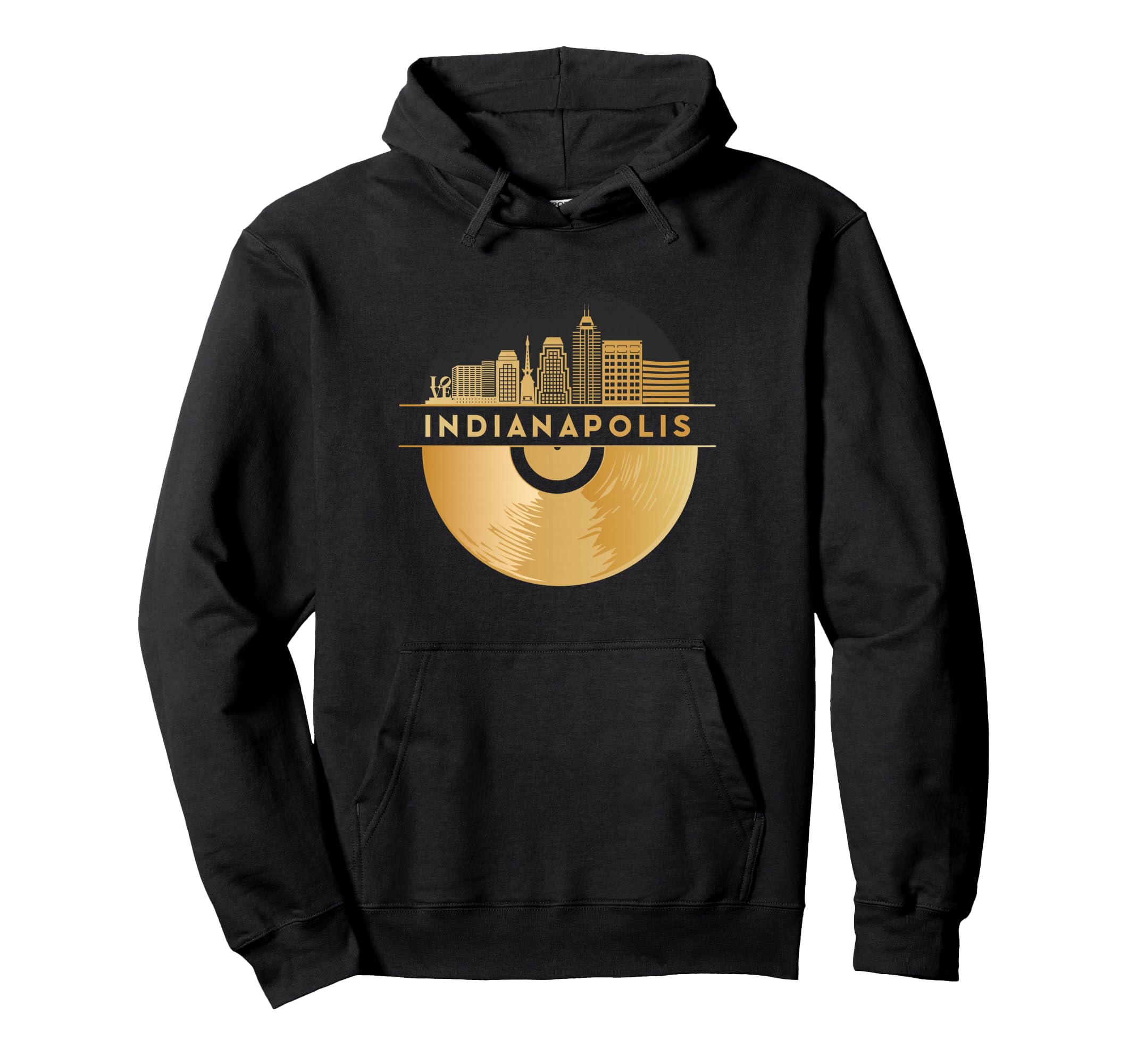 Vinyl Record Player Disco Music Hoodie - Fun Novelty Design Men Women - T-Shirt, Sweatshirt, Hoodie