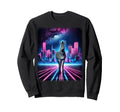 Synthwave Aesthetic Zebra Lover Stuff Sweatshirt - Graphic Print Unisex - T-Shirt, Sweatshirt, Hoodie