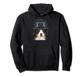 Funny Motorcycle Helmet Bernese Hoodie - Casual Everyday Wear Unisex - T-Shirt, Sweatshirt, Hoodie