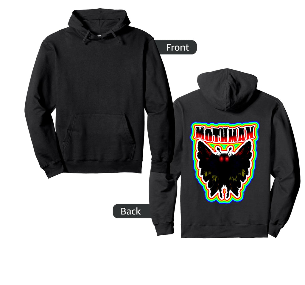 Colorful Mothman West Virginia Hoodie - Custom Art Print for Adults - T-Shirt, Sweatshirt, Hoodie