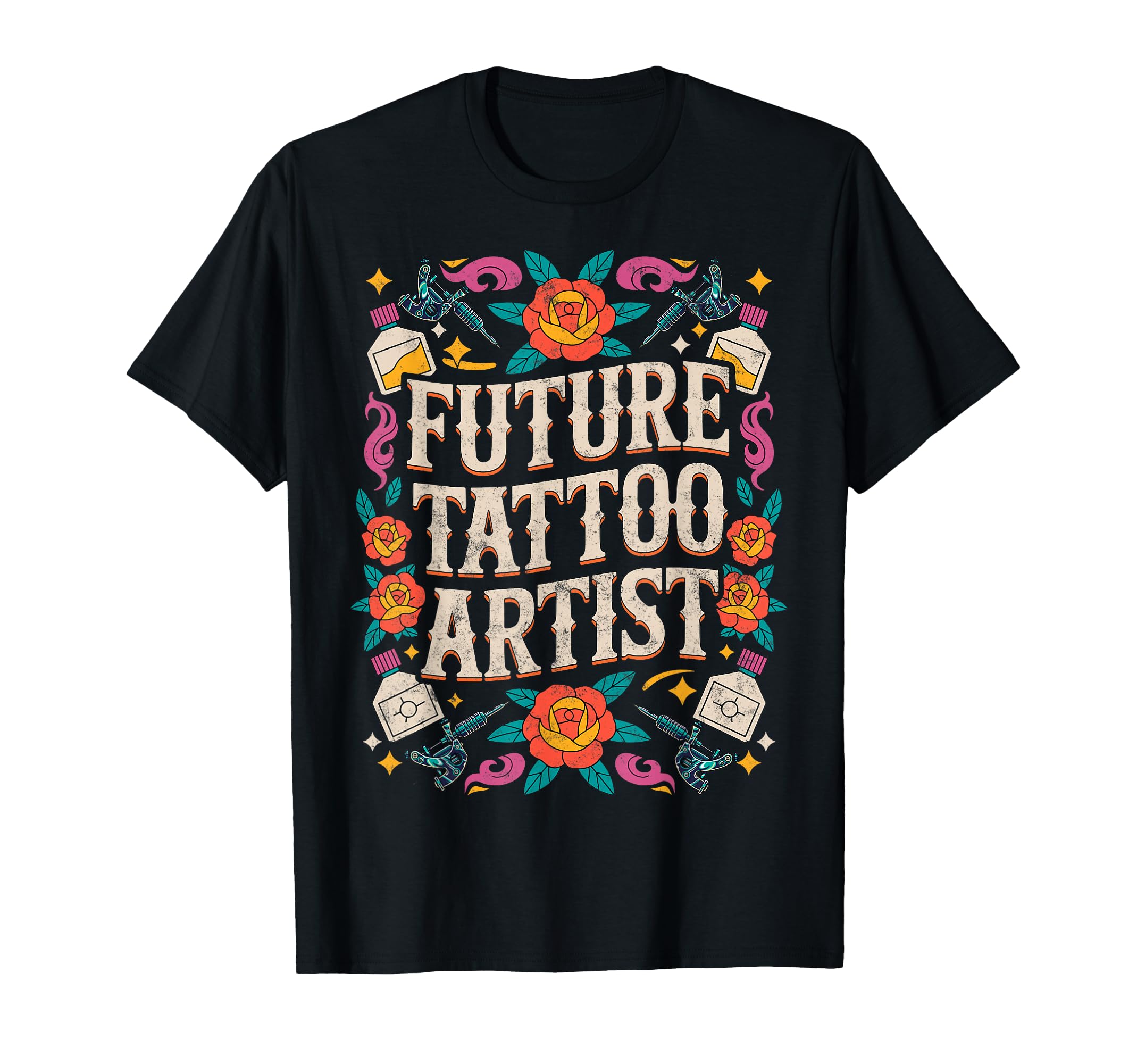 Future American Tattoo Artist Inked T-Shirt - Minimalist Print Men Women - T-Shirt, Sweatshirt, Hoodie